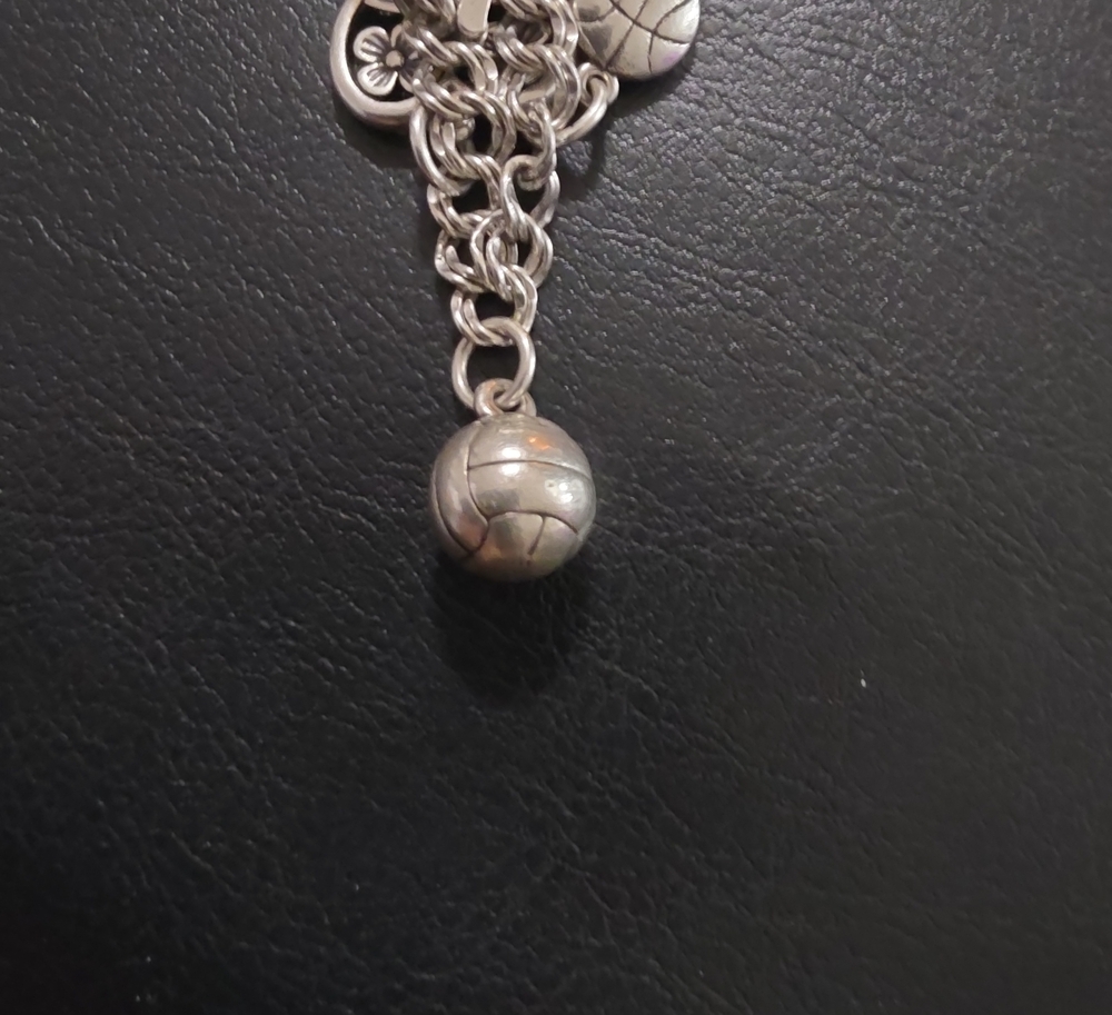 James Avery Silver Volleyball Charm Bracelet - Silver